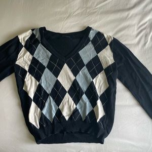 John Galt plaid sweater